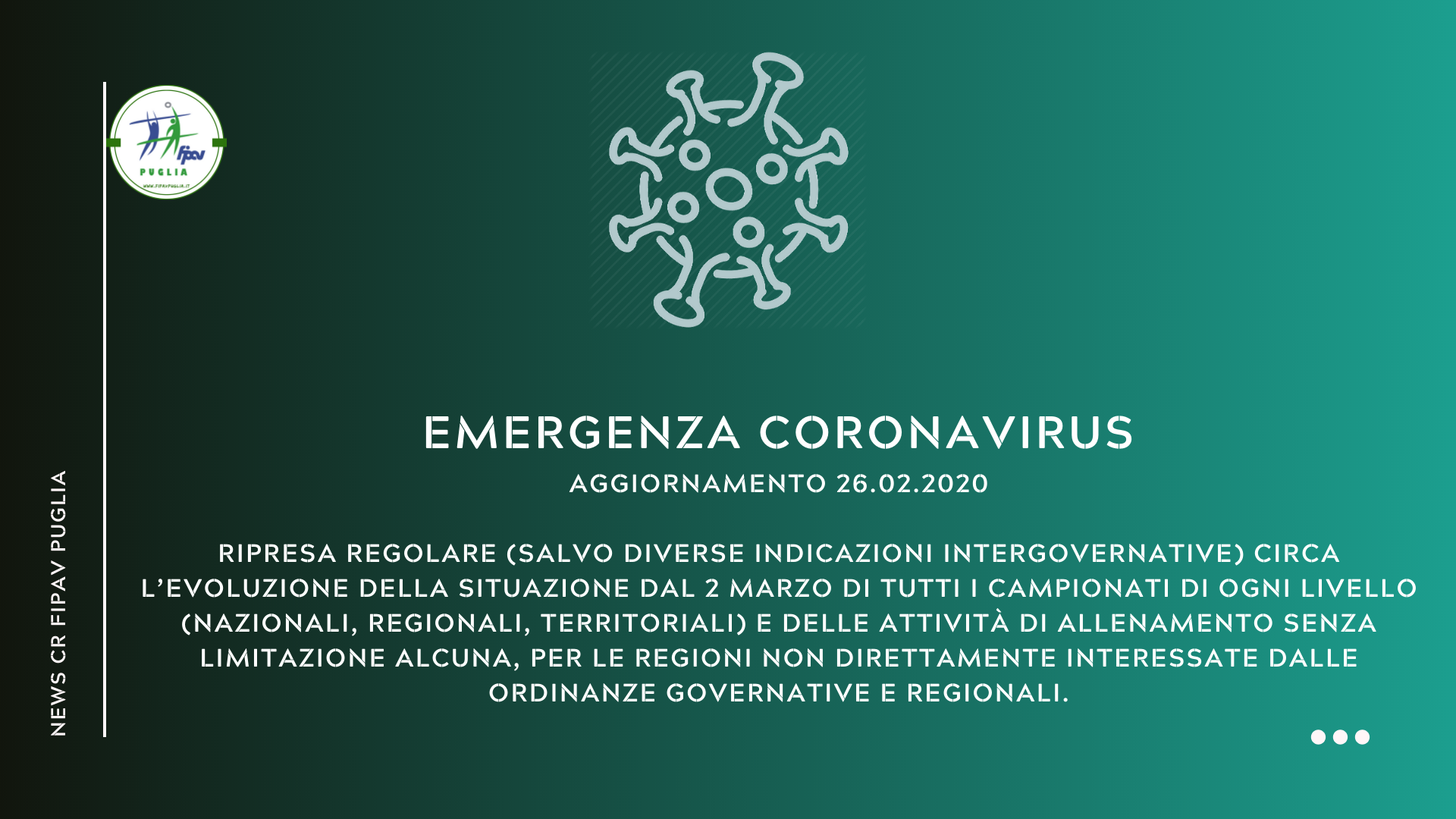 26-02-2020: #coronavirus – Aggiornamenti sull’emergenza Coronavirus