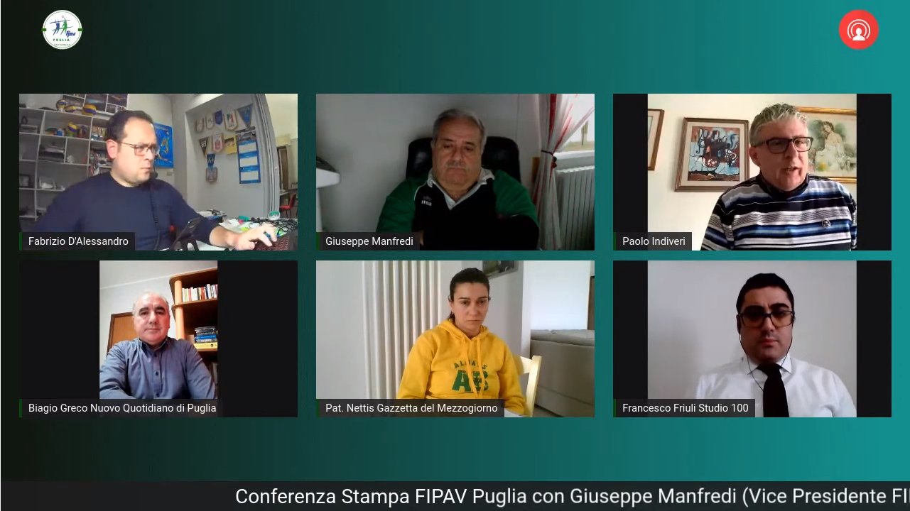 22-04-2020: #fipavpuglia – Il bilancio di fine stagione nella videoconferenza stampa del CR FIPAV Puglia