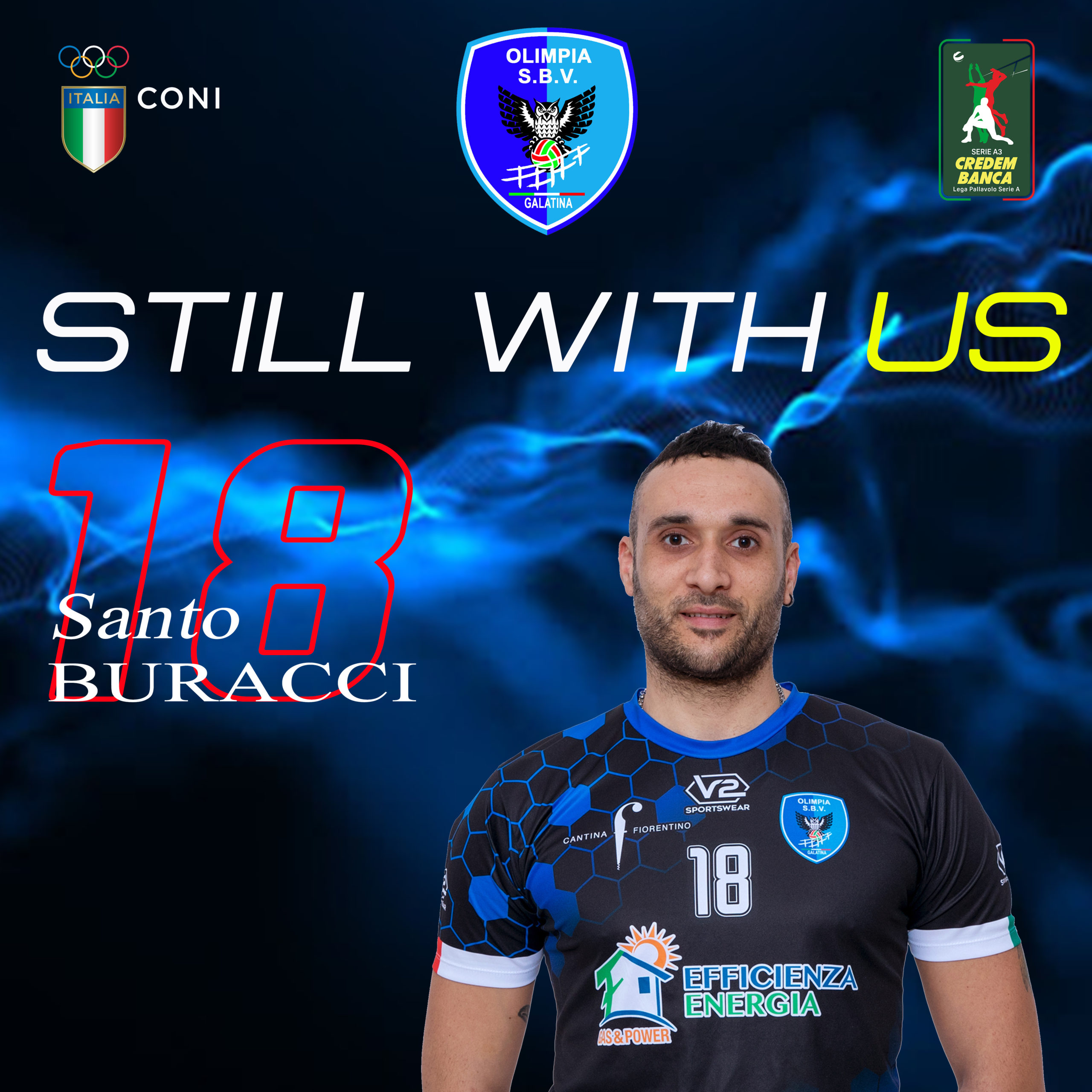 22-08-2020: #A3MVolley – Capitan Buracci è il fedelissimo di lungo corso galatinese