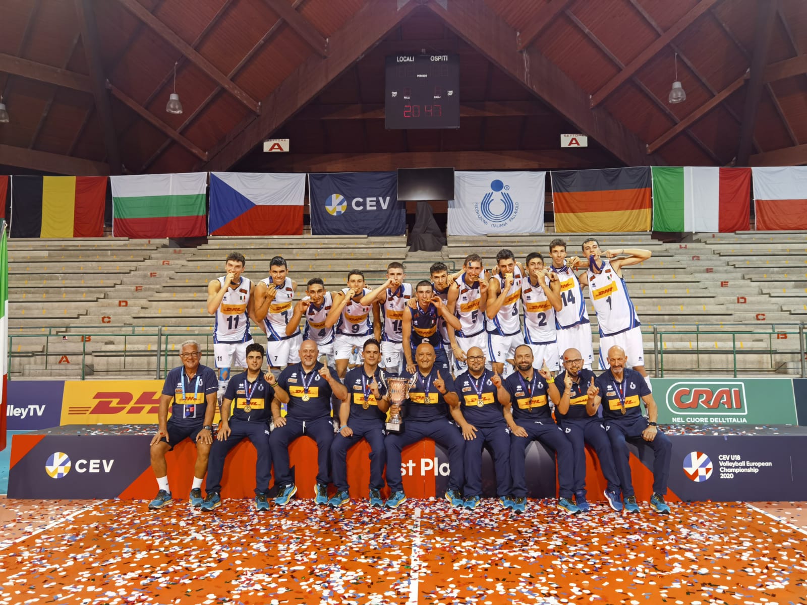 13-09-2020: #EuroVolleyU18M – L’Italia U18 maschile di Vincenzo Fanizza è campione d’Europa dopo 23 anni