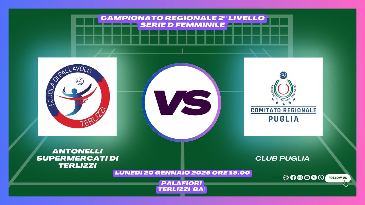 20-01-2025: #fipavpuglia – Club Puglia femminile, le 14 di Scanferlato per la gara di Terlizzi