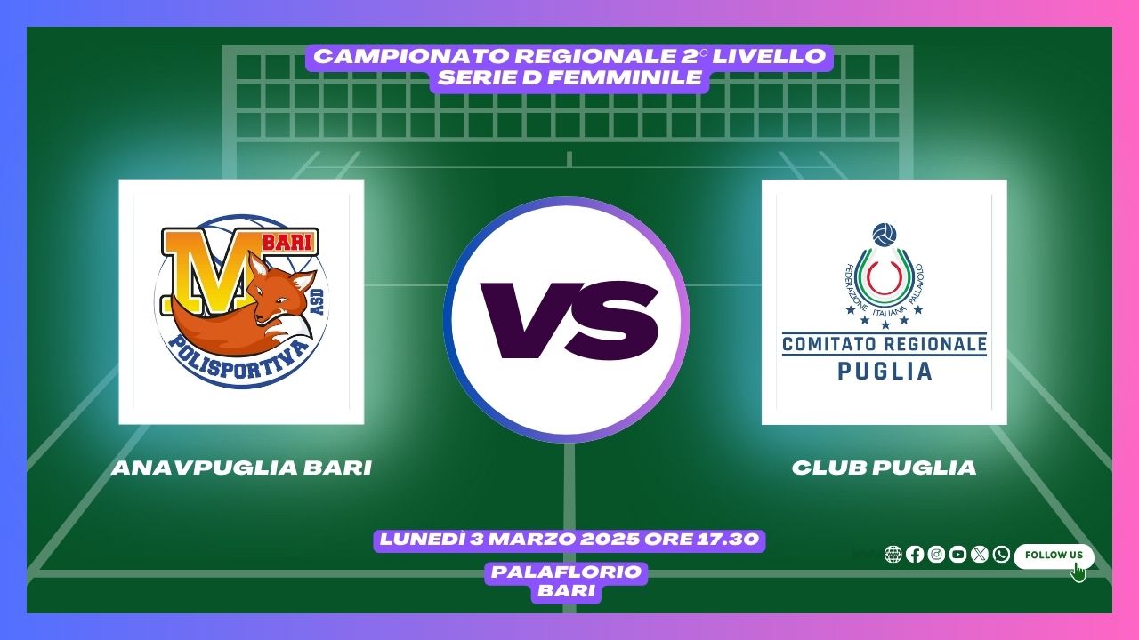 03-03-2025: #fipavpuglia – Club Puglia femminile, le 14 di Scanferlato per la gara di Bari