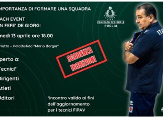 08-04-2026: Coach Event FIPAV a Barletta, ultime ore per iscriversi all’incontro con Fefè De Giorgi